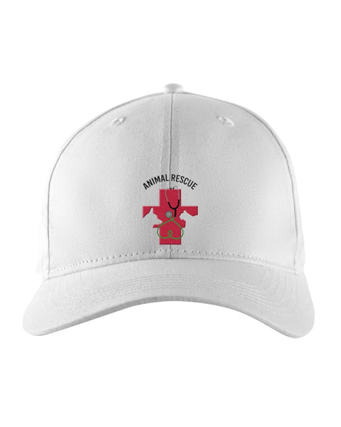 Embroidered Animal Rescue Red Cross Emergency Trucker Hat