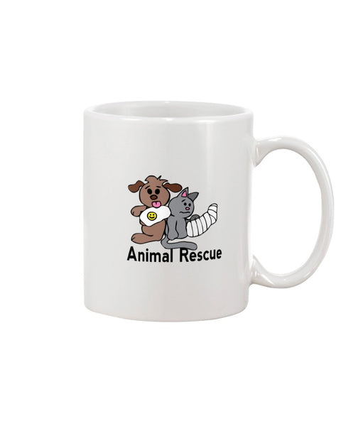 Animal Rescue Dog and Cat Casts 15oz Ceramic Mug