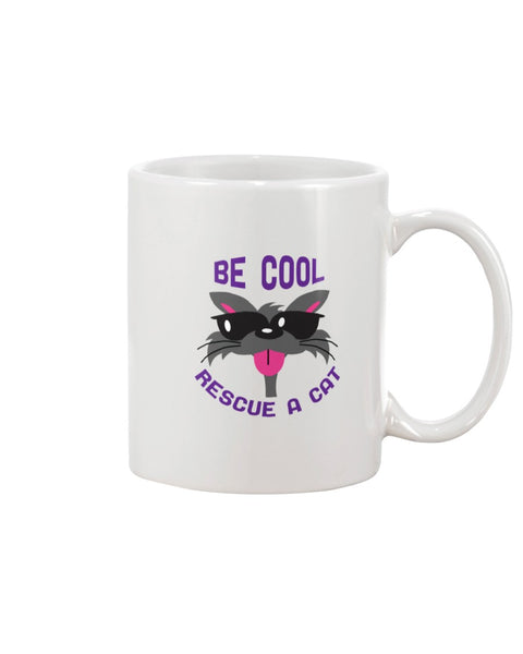 Be cool rescue a cat 15oz Ceramic Mug